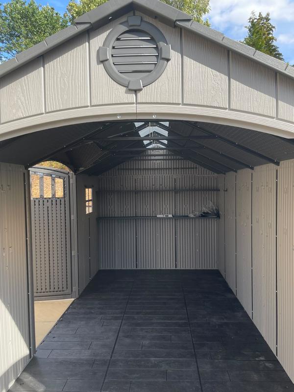 Lifetime 15 x 8 ft Dual-Entry Outdoor Storage Shed