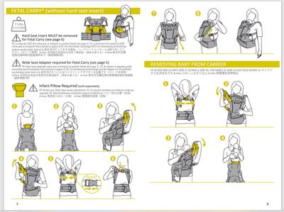 Lillebaby carrier instructions infant on sale