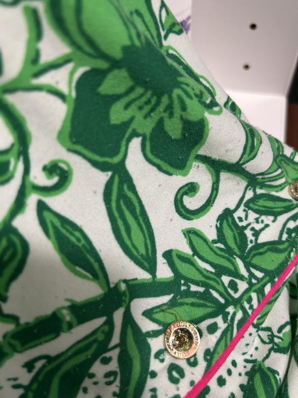 (取寄) リリー ピュリッツァー レディース パジャマ ニット ショート スリーブ ボタンアップ トップ Lilly Pulitzer women Pajama Knit Short Sleeve Button-Up Amazon.com: Lilly Pulitzer PJ Woven Short Sleeve Top
