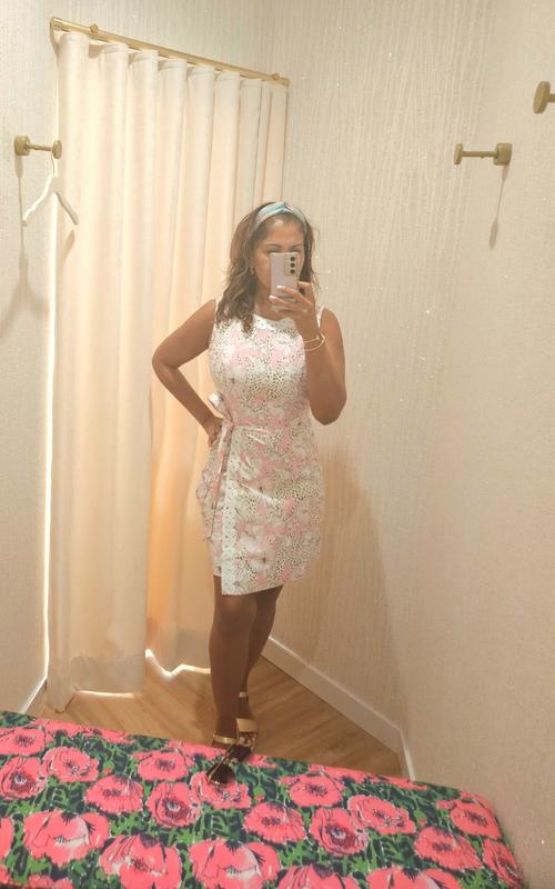 Fresia Stretch Shift Dress | Conch Shell Pink | Lilly Pulitzer
