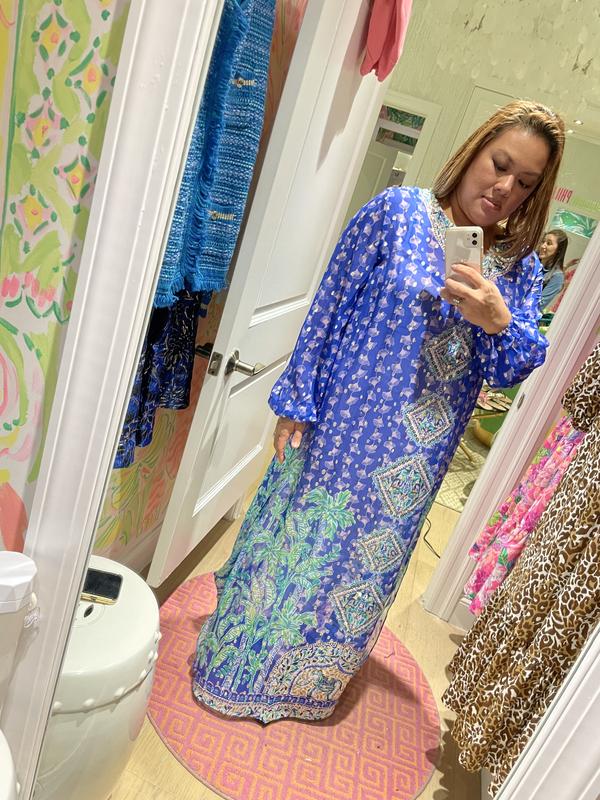 Lilly pulitzer silk outlet caftan