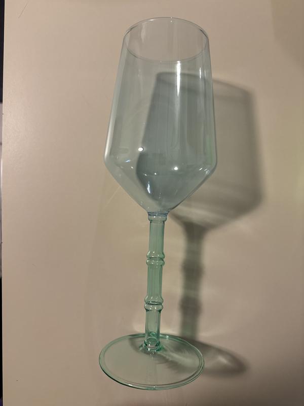 Bamboo Stem Wine Glass Set | Hydrangea Blue | Lilly Pulitzer