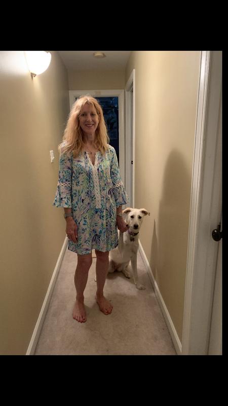 Customer photo for "Beautiful and flattering dress"