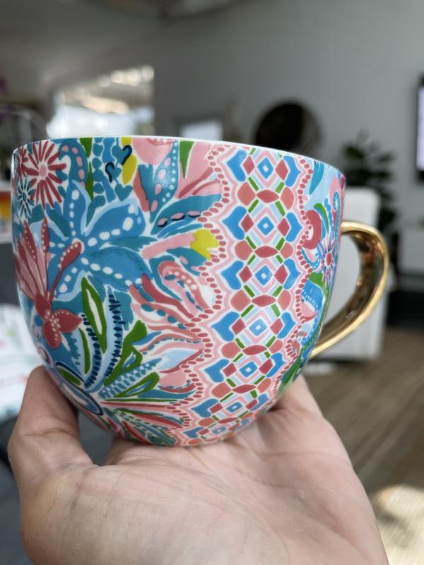 Lilly Pulitzer Ceramic Initial Mug