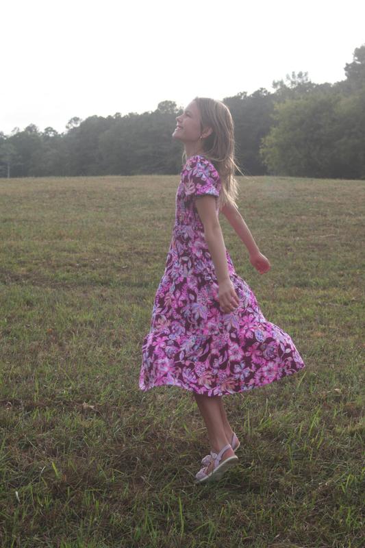 Girls Mini Jilly Sleeved Midi Dress | Putting Green | Lilly Pulitzer