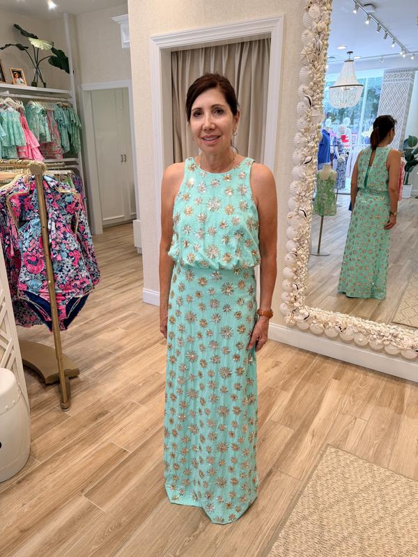 lilly pulitzer pomona maxi dress LILLY PULITZER SIZE MEDIUM POMONA MAXI DRESS *ABSOLUTE PURRFECTION* RARE