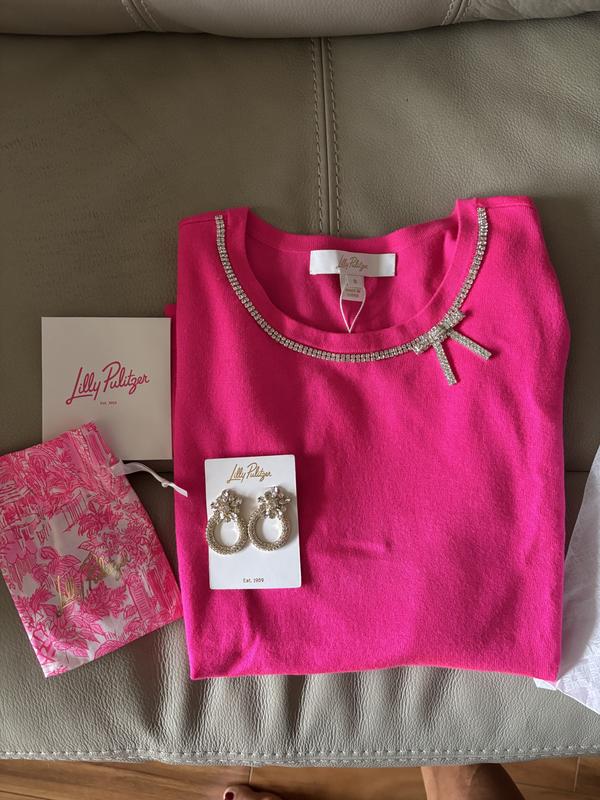 (取寄) リリー ピュリッツァー レディース モルゲン セーター Lilly Pulitzer women Morgen Sweater Passion Fruit Pink Morgen Sweater | Lilly Pulitzer