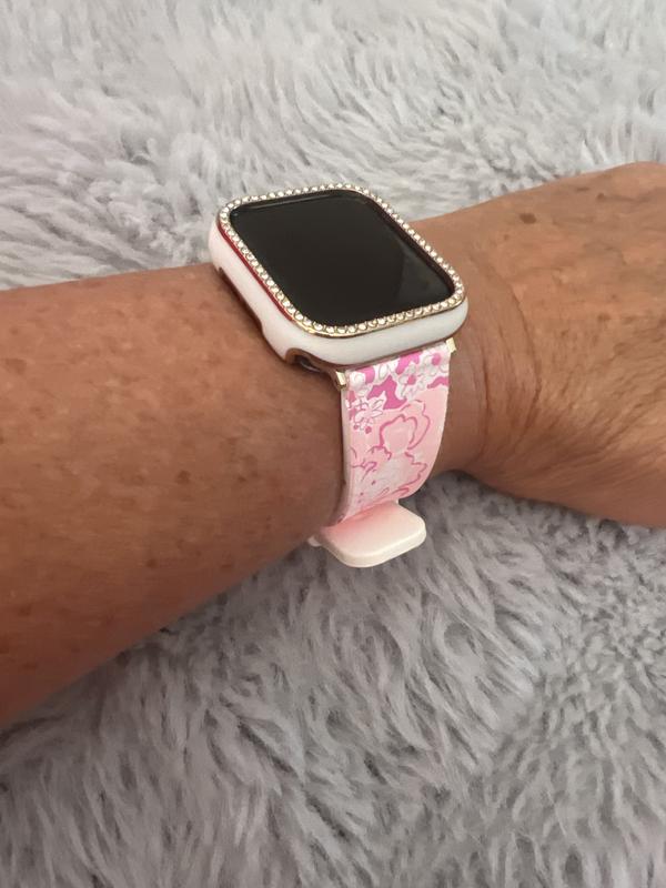 Silicone Apple Watch Band | Conch Shell Pink | Lilly Pulitzer display picture 1