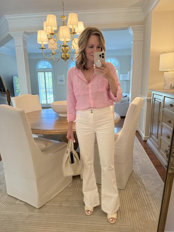 Sea View Linen Button Down Top | Lilly Pulitzer