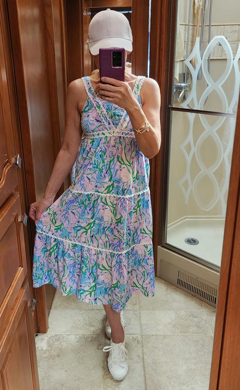 pollie midi dress Pollie Summer Printed Midi Dress