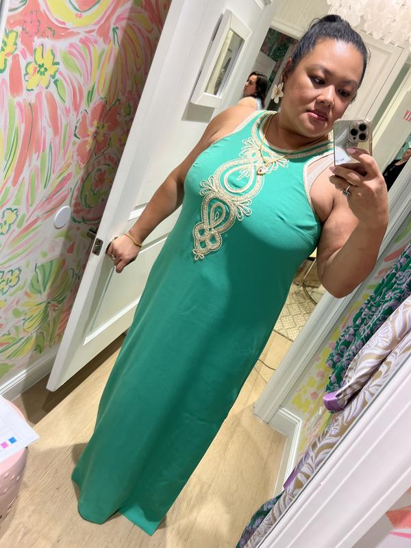 Taylane Embroidered Maxi Shift Dress Lilly Pulitzer