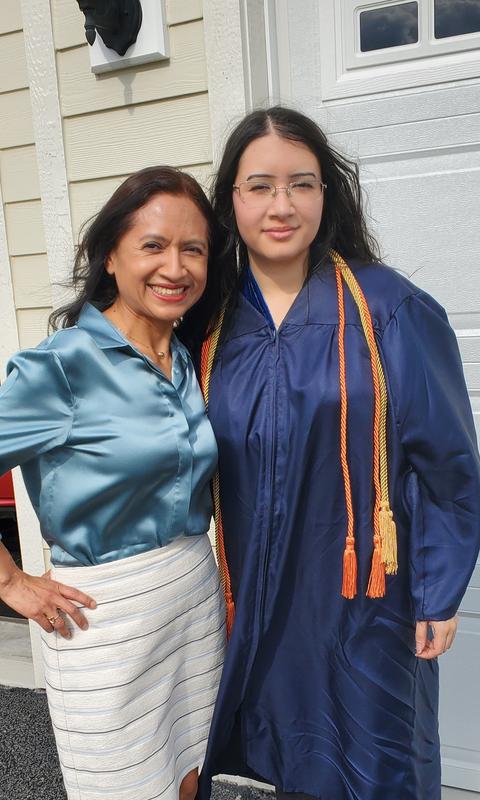 At my daughter's graduation