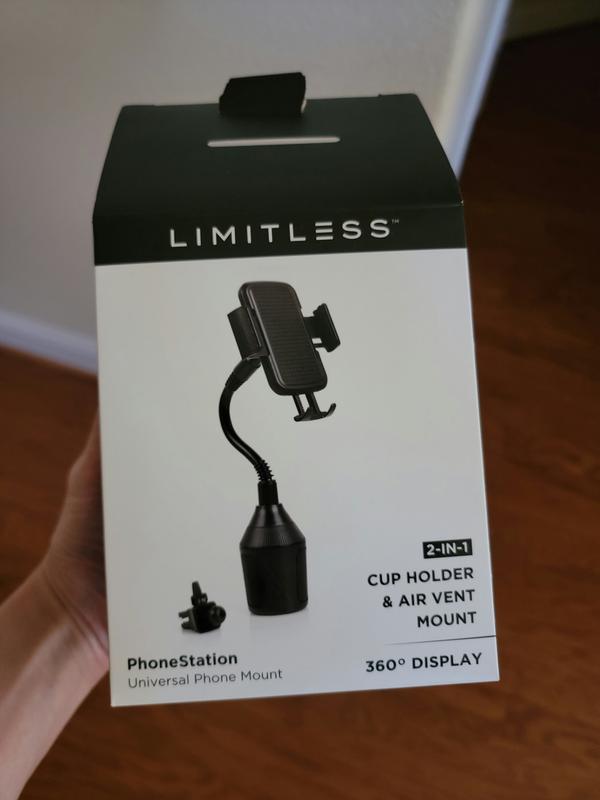 Limitless PhoneStation - Cup Holder Phone Mount with Adjustable Base, –  Limitless Innovations