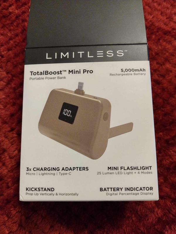 TotalBoost Mini Pro 5,000mAh Universal Power Bank With Interchangeable–  Limitless Innovations