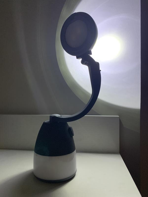 Lumenology 4-in-1 Portable Flashlight, Lamp, & Lantern with USB Power Bank  (Black)