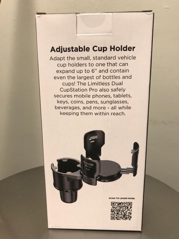 Dual CupStation Pro – 2-In-1 Expandable Cup Holder with 360
