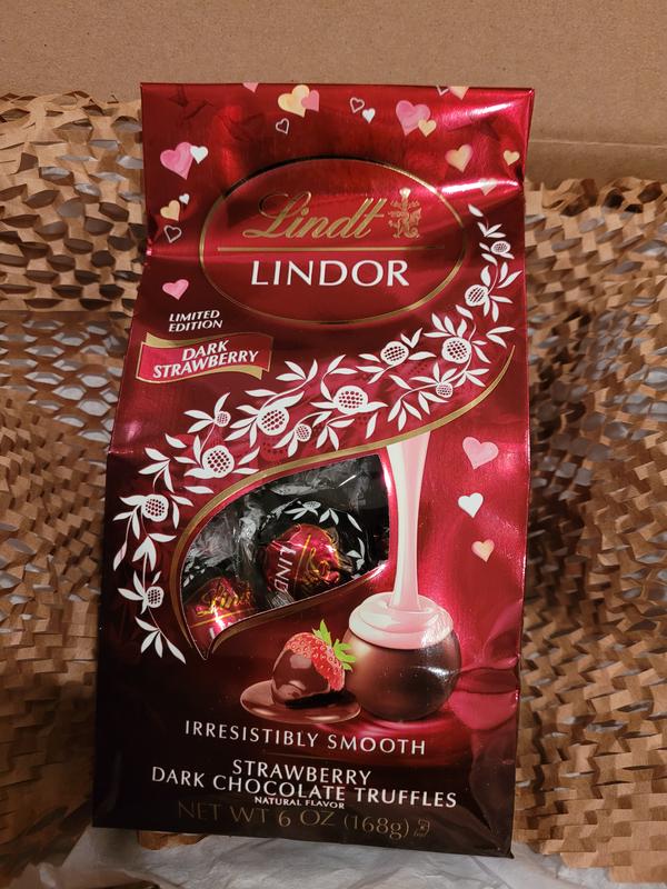 Buy Lindt Lindor Valentine's Strawberry Dark Chocolate Candy