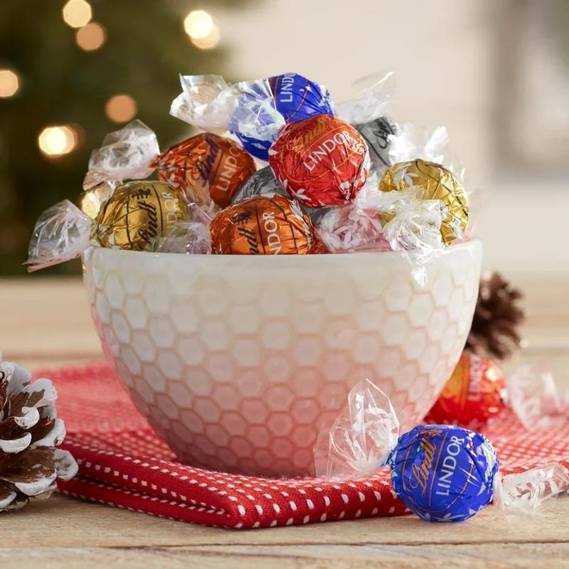 Lindt LINDOR Assorted Chocolate Candy Truffles, Chocolate with
