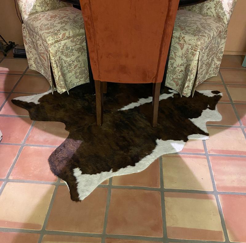 Linon FAUX COW HIDE MINI EX BRINDLE Rug in the Rugs department at Lowes.com