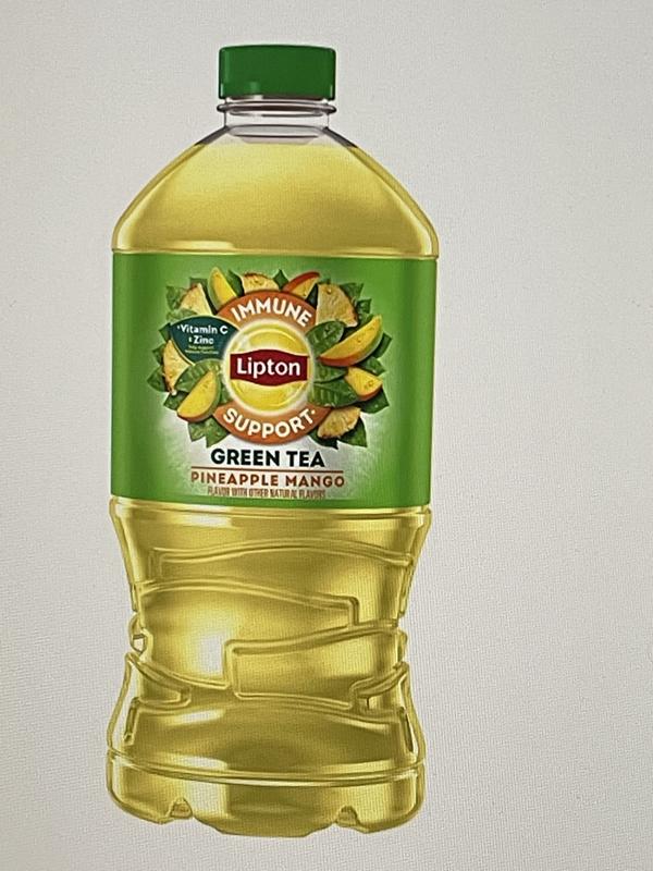 Lipton Iced Tea Immune Support Pineapple Mango Green Tea 16.9 Fl Oz, 12  Count 