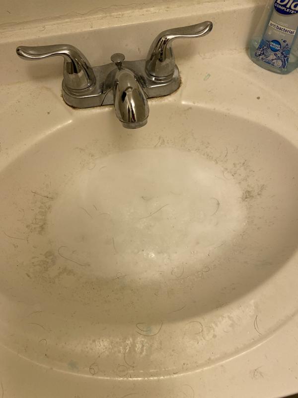 White foam action happened instantly