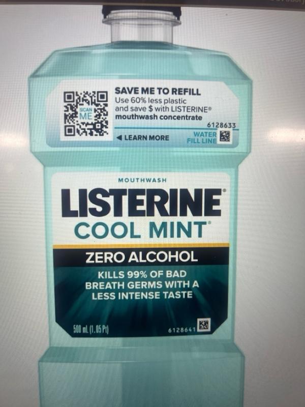LISTERINE® COOL MINT® ZERO MOUTHWASH CONCENTRATE REFILL PACK