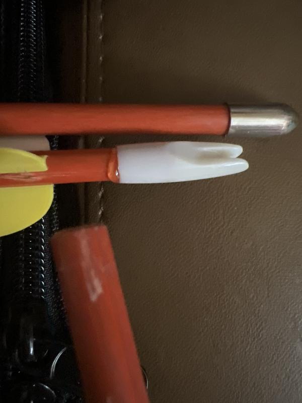 Had to glue the nock and another arrow split