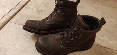 mens casual cap toe boots