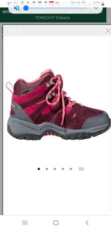 Customer photo for "Girls hiking boots"