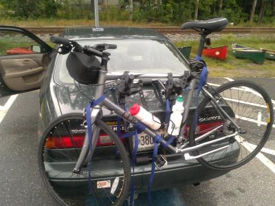 thule two bike trunk rack