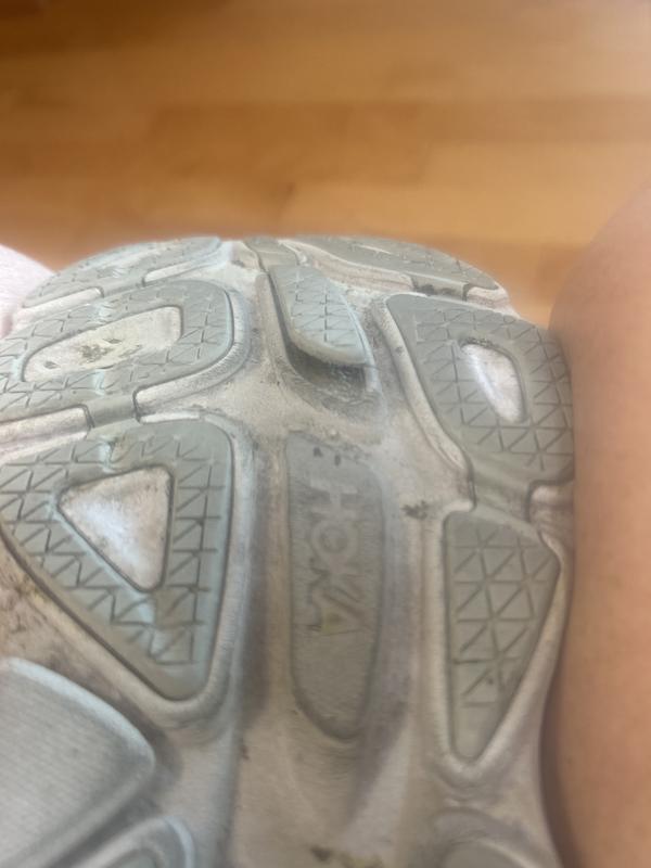 Customer photo for "Not quality hokas"