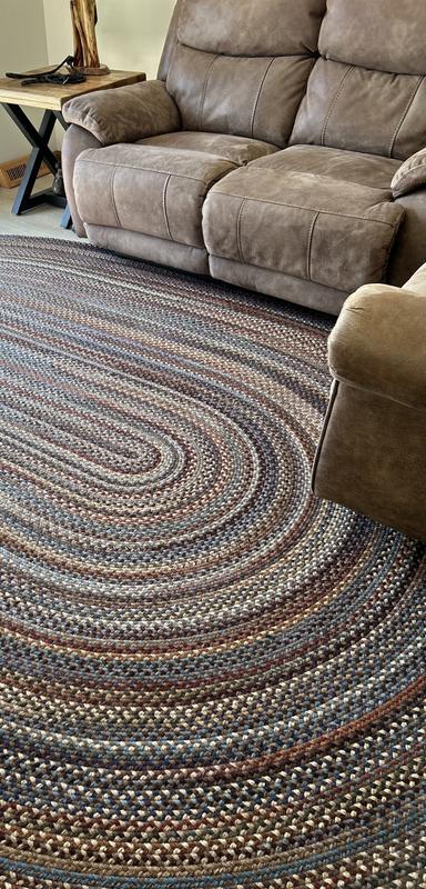 L.L.Bean Braided Wool Rug, 6' Diam.