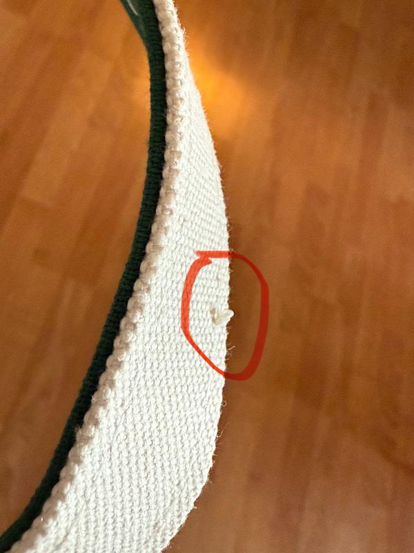 3rd hard ball of extra thread.