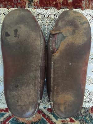 ll bean double lined leather slippers