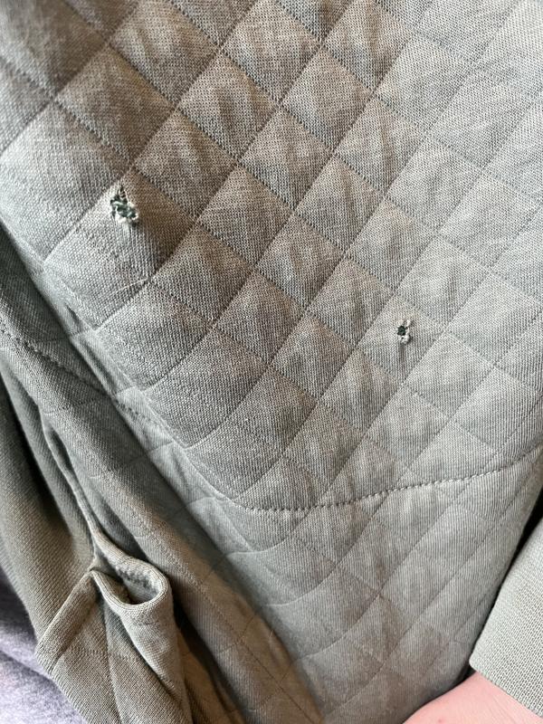 Customer photo for "Comfy but tears easily"