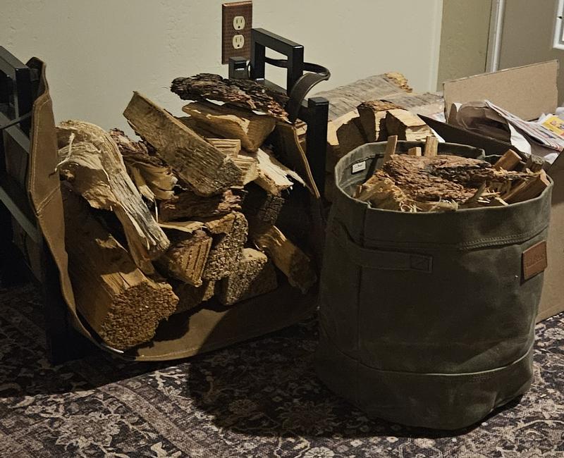 Waxed-Canvas Storage Tote