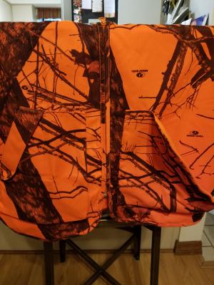 orange camo hunting vest