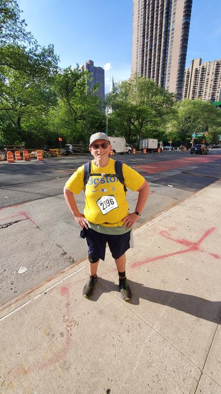 Smart wool socks 34th Street NYC mile marker 27 of 32.
