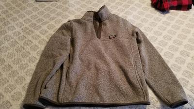 ll bean men's sweater fleece pullover