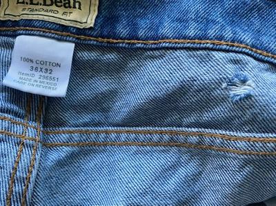 ll bean standard fit jeans