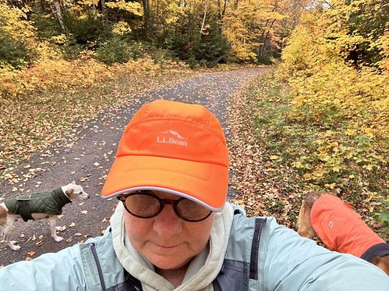 Hiking cap.