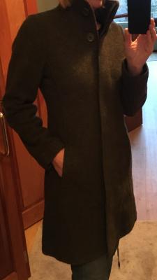 llbean boiled wool coat