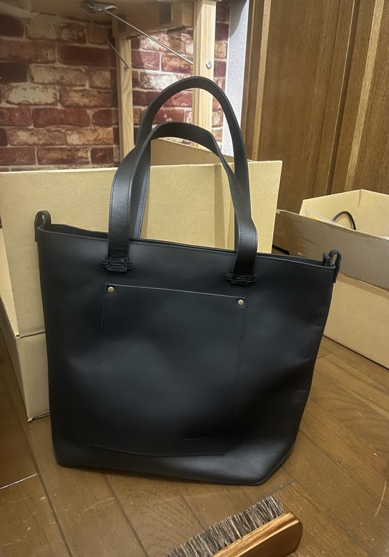 LL.Beanレザートートバッグ（ブラック） 中古・古着通販】L.L.Bean (エルエルビーン) レザーハンドルトート