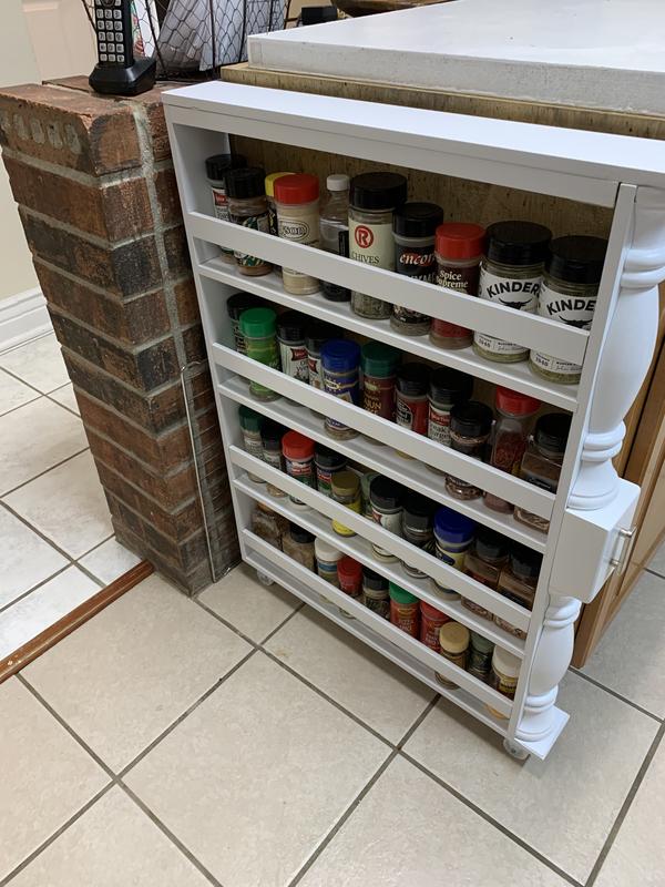 Narrow rolling best sale spice rack