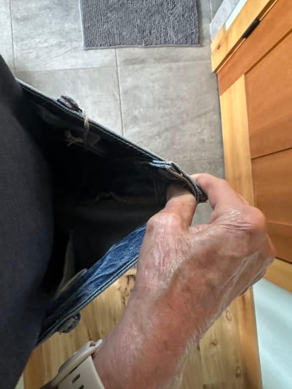 Customer photo for "Beyond too large! Sizing makes no sense."