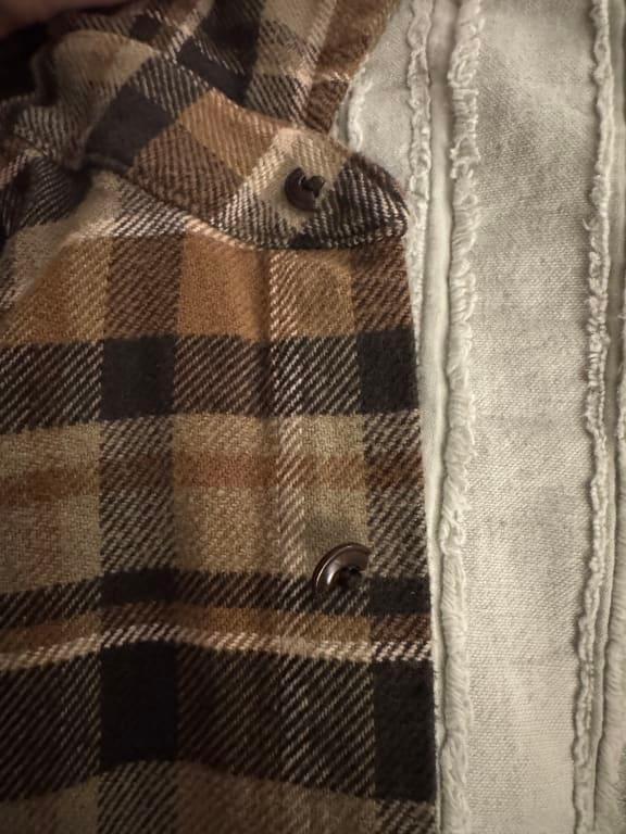 Customer photo for "Buttons broke in half after 1 wash"