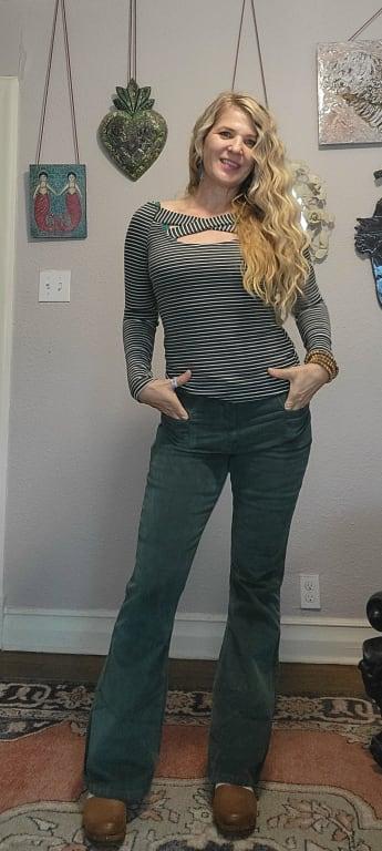 Fairytale green corduroy