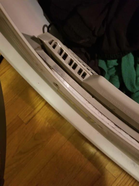 Dye dust in the dryer