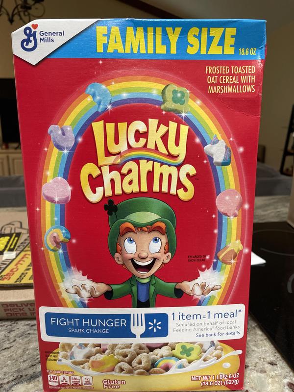 Lucky Charms Gluten Free Kids Breakfast Cereal with Marshmallows, Mega  Size, 29.1 oz 