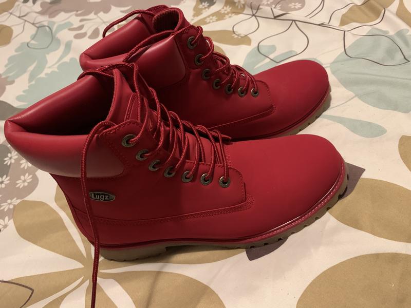 Lugz cheap boots red